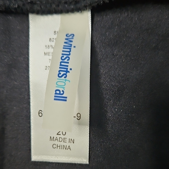 🌾Polka Dot Plus Size Bikini - Black and Blue NWOT - Picture 4 of 15